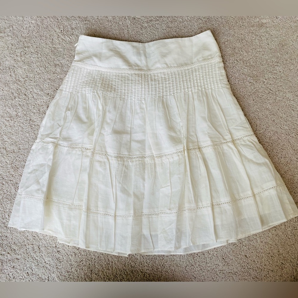 Madewell white cotton skirt size 4 NWT